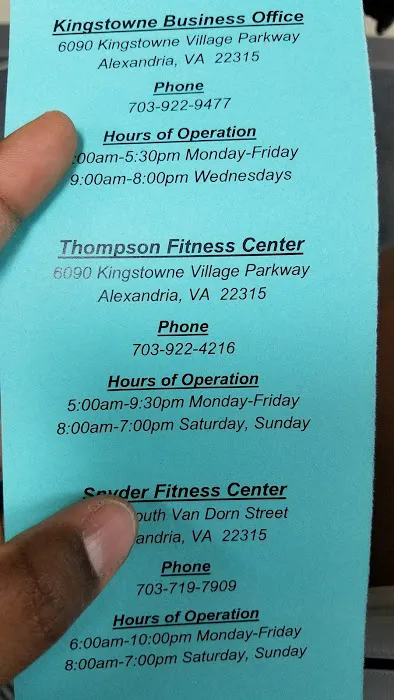 Kingstowne Thompson Fitness Center Picture 5