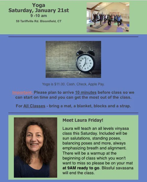 Laura Friday's Yoga, West Hartford Picture 1