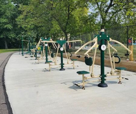 Mentor Civic Center Outdoor Fitness Area