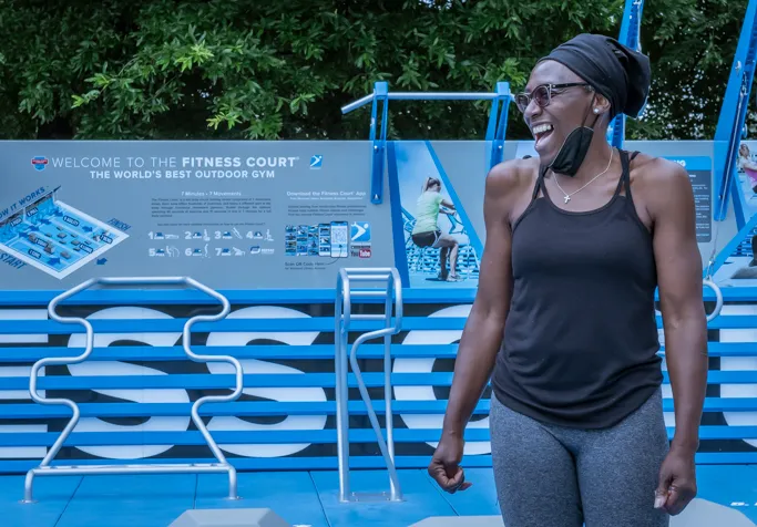 Fitness Court at Mountain to River Trail at Fire Station 3 Picture 1