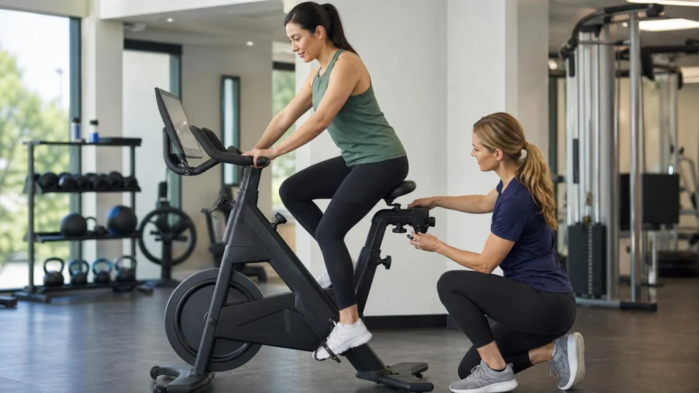 Stationary Bike Setup: Fit the Seat Before Adding Resistance